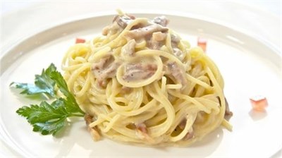 Паста с грибами и курицей 00133